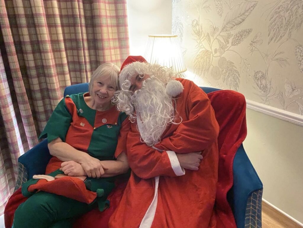 Santa with Resident